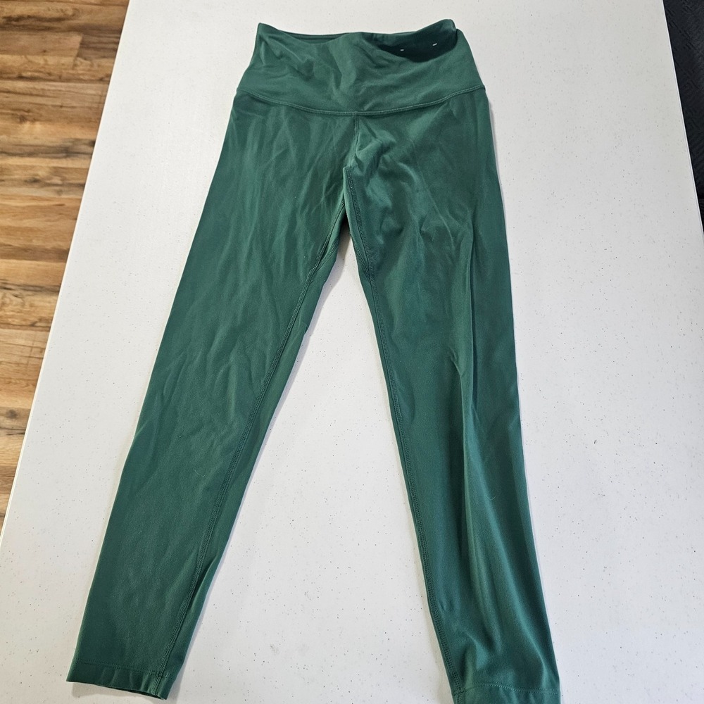 FLX Womens Green High Rise Leggings Size Small Athletic Yoga Pants Stretch